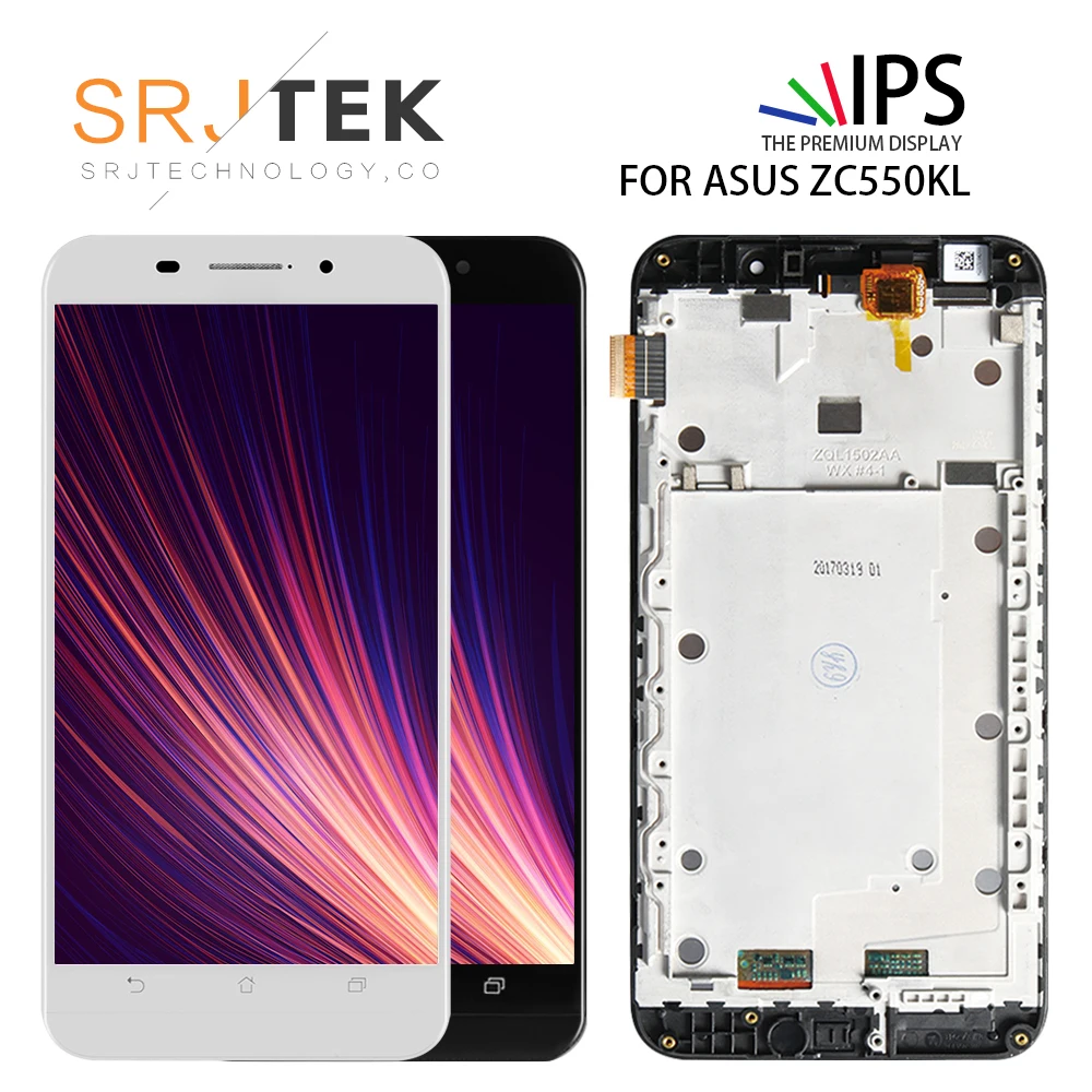 ЖК дисплей SRJTEK для ASUS Zenfone Max ZC550KL сенсорный экран LCD Z010DA рамка в сборе|Экраны