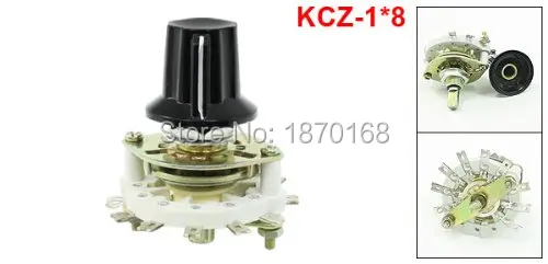 

Plastik menangani 1P8T Band Channel Rotary Switch pemilih