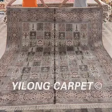 Yilong 8'x10' украшения дома четыре сезона ручной работы сад восточные китайский турецкий шелковые ковры(yhw75b8x10