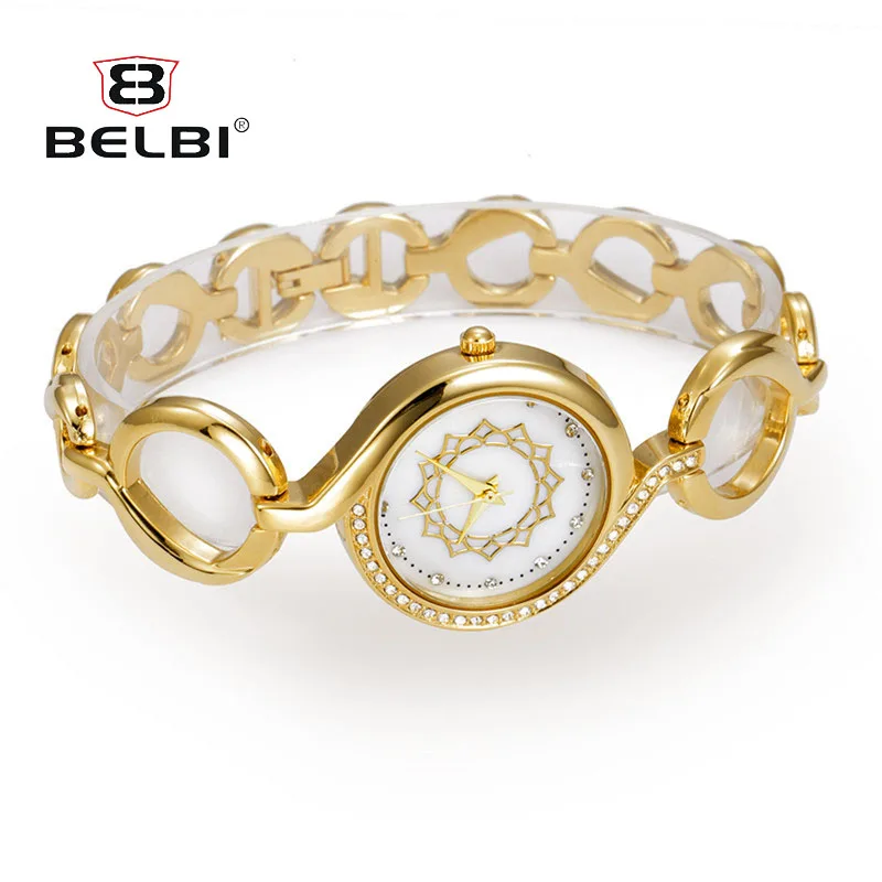 BELBI Роскошные брендовые наручные часы с кольцом женские модные повседневные