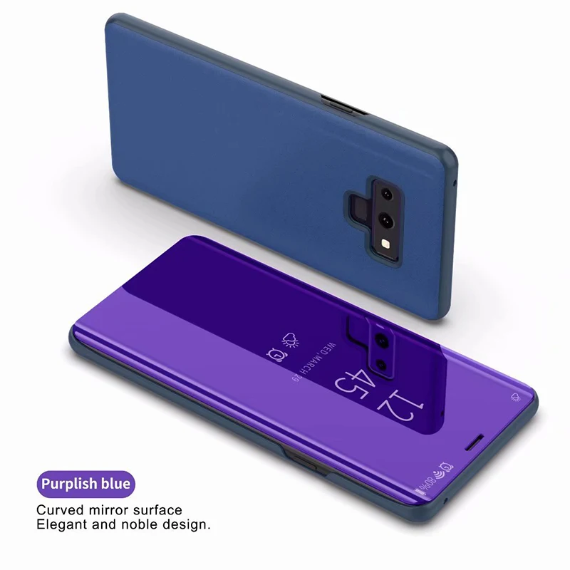 Смарт Зеркало чехол для samsung Galaxy Note 9 Флип кожаный примечание случае аксессуар J5 j7