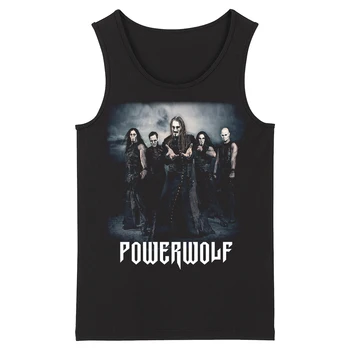 

Bloodhoof Powerwolf Grindcore Rock HardMetal Deathcore Men's Top Tank Tops Asian Size