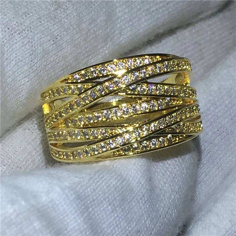Choucong, кольцо с крестом, 10 к, желтое золото, заполненное, обручальное кольцо, кольца для женщин, инкрустированная установка, 5A, циркон, cz, ювелирное изделие, подарок