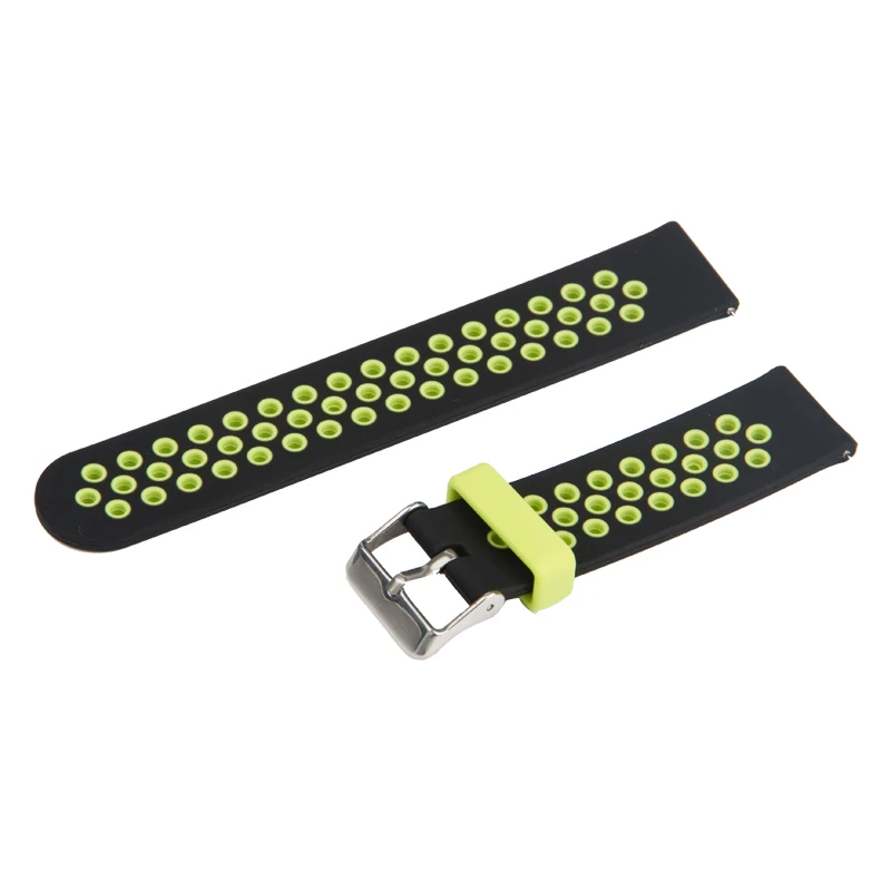 Сменные ремешки для умных часов Xiaomi Huami Bip BIT PACE Lite Youth двухцветные силиконовые Amazfit