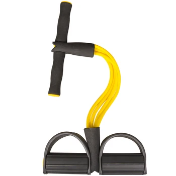 

Fitness Rally Four tube Rope Pedal puller Tire Resistance bands Leg-Slim Foot Rally Pull Rope Blue Purple Pink