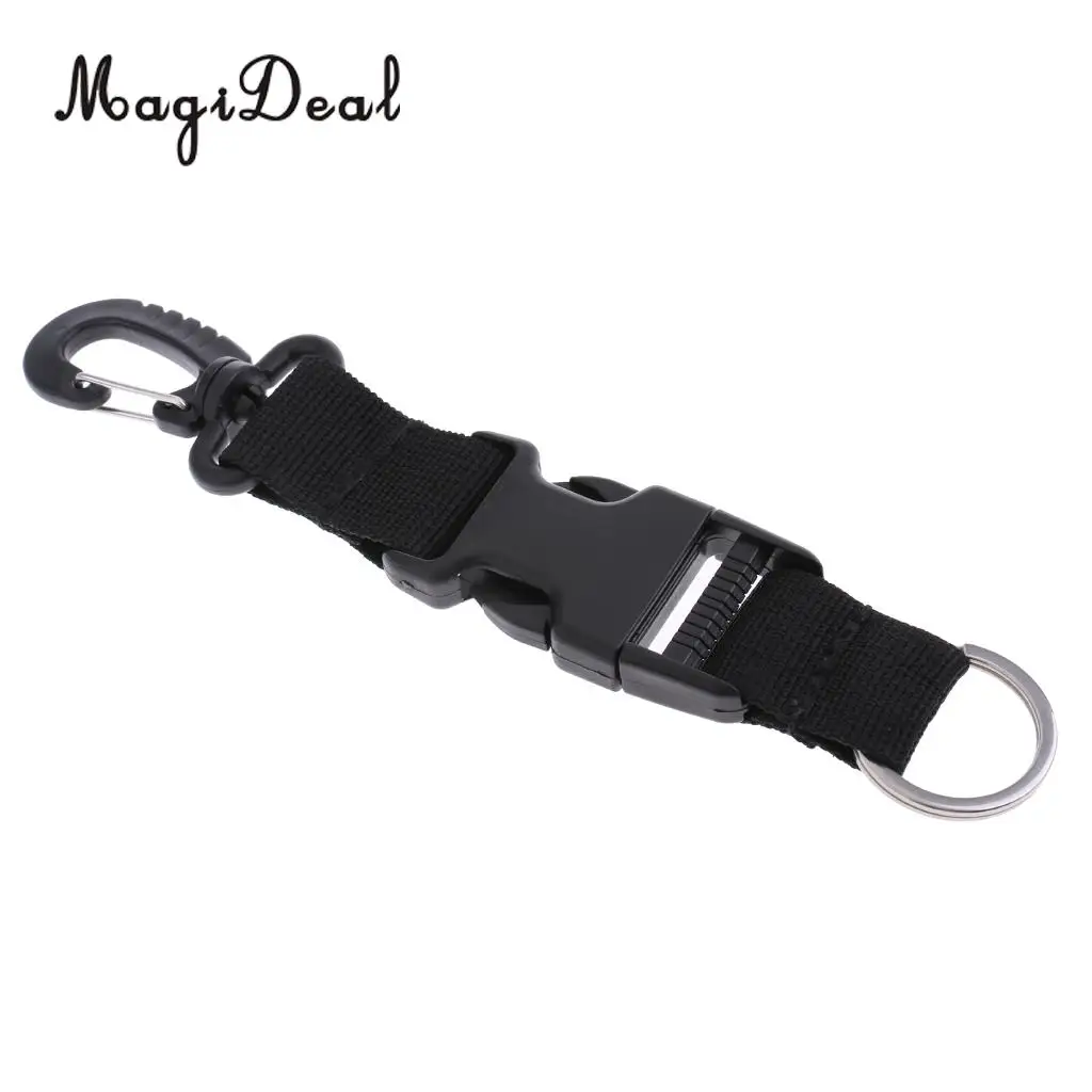 MagiDeal Performance Nylon Webbing Scuba Diving Quick Release Lanyard Camera Flashlight Holder Strap Belt  with Swivel Clip