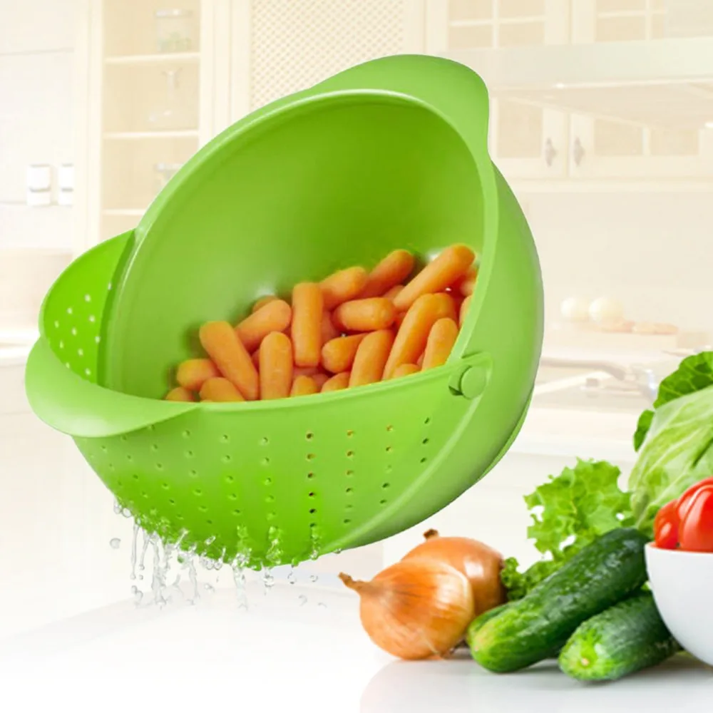 Practical Multifunctional Wash Rice Strainer Sieve Bright Kitchen