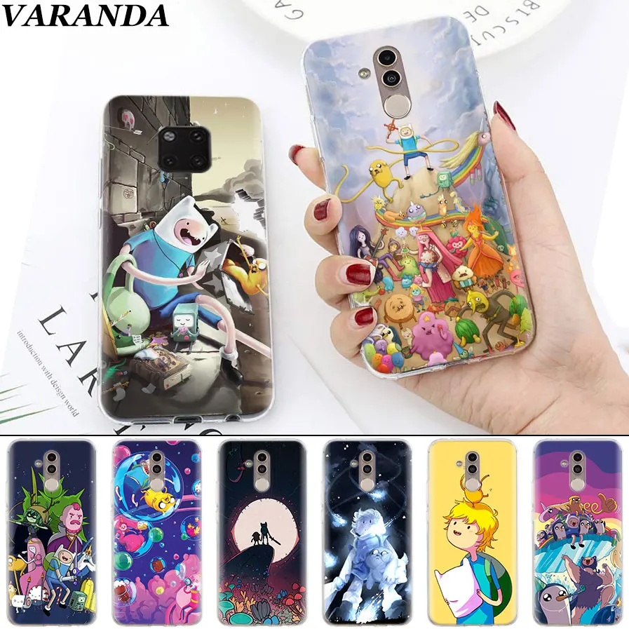 

Adventure time with Jake and Finn Soft Cases for Huawei Mate 10 20 Pro Mate 20 Lite P20 P30 Lite P Smart Plus Case Coque