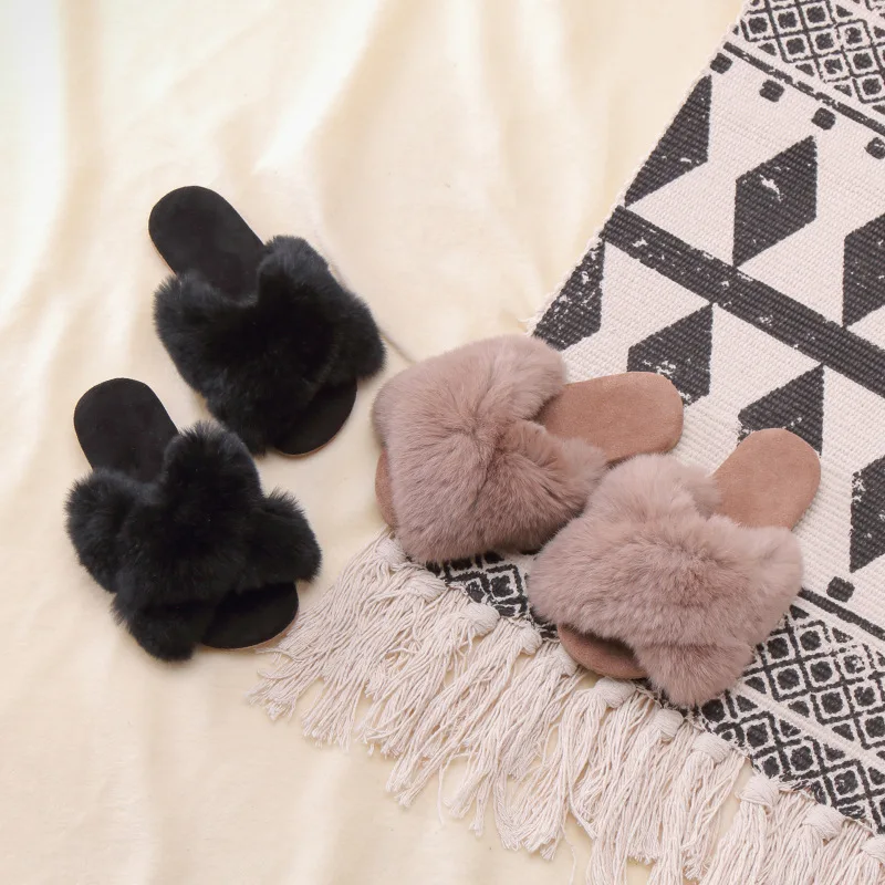 Детские меховые босоножки с единорогом обувь для девочек на весну 2019|Тапочки| |