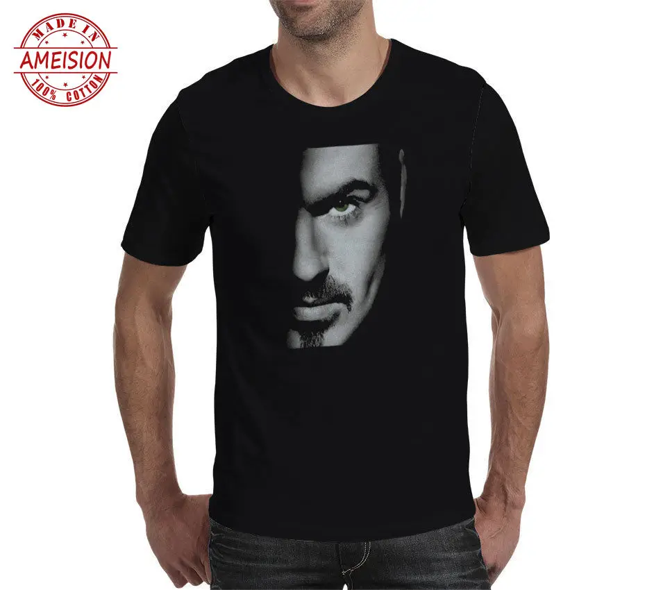 George Michael Older Wham unisex T Shirt music  men gift black tee top