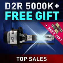 Ксеноновая лампа D2R 35 Вт D2R 5000 К лампы HID ксеноновая лампа для фары авто Замена Бесплатный подарок glowtec
