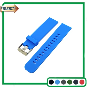 

Silicone Rubber Watch Band for Cartier Watchband 18mm 20mm 22mm Quick Release Resin Strap Belt Wrist Loop Bracelet Black Blue