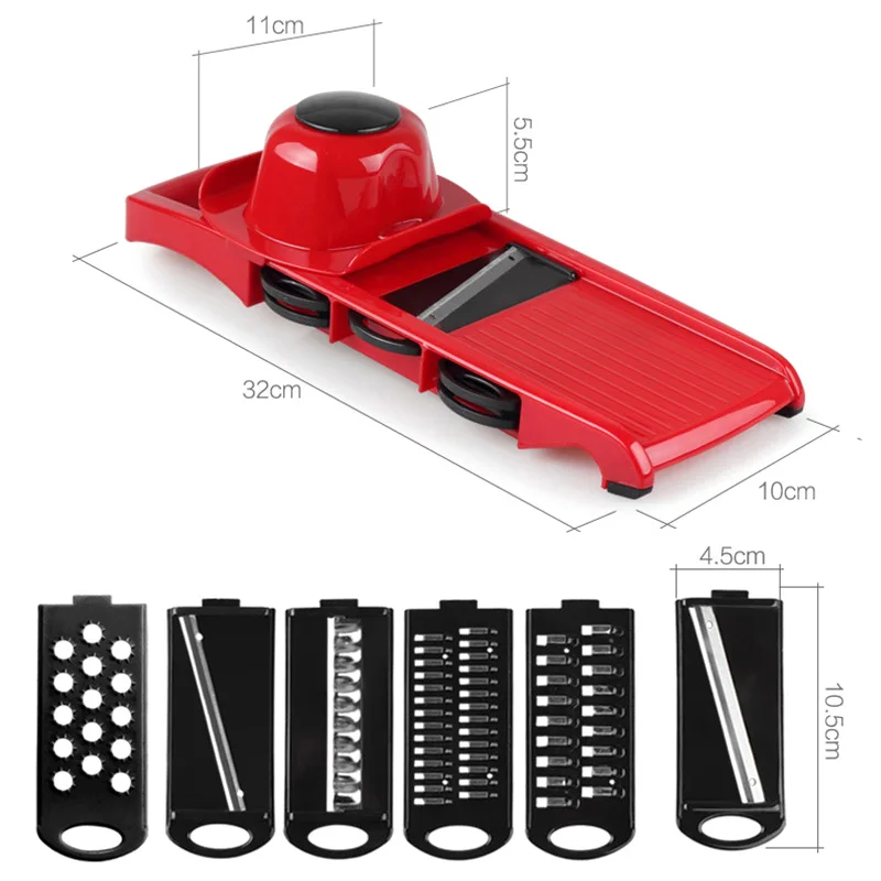 Мандолина Slicer руководство овощерезка Slicer с Нержавеющая сталь лезвие картофель морковь сыр Фрукты Терка Dicer Кухня инструмент