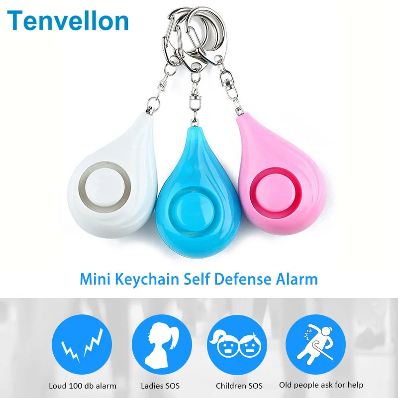 5Pcs Safesound Personal Security Alarm Keychain In/Outdoor SOS Emergency Alarm 