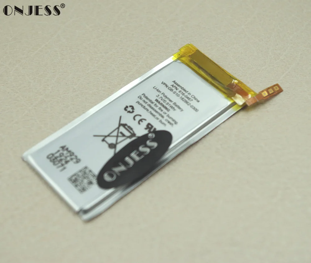 Li ion Internal Battery Repair Replacement for iPod Nano 5th gen 8GB