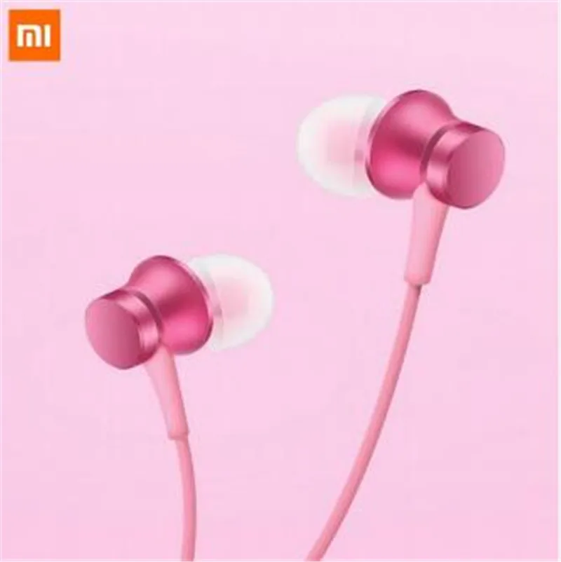 Оригинальные Xiaomi mi новые наушники Xiao mi Fresh Edition с mi c для iphone для Xiao mi - Цвет: PINK