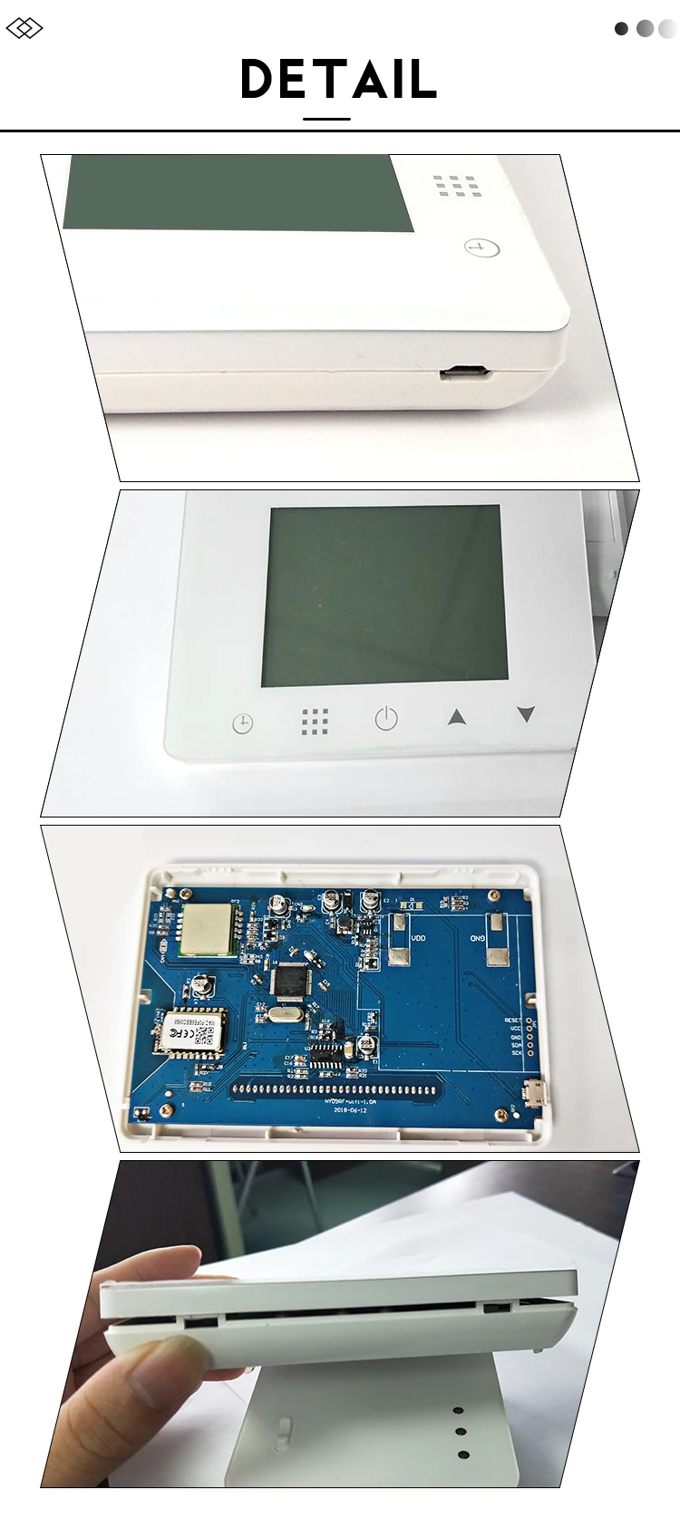 JC09RF-WiFi& RF беспроводной 16A термостат настенный Электрический нагревательный пульт дистанционного управления Контроль температуры программируемый