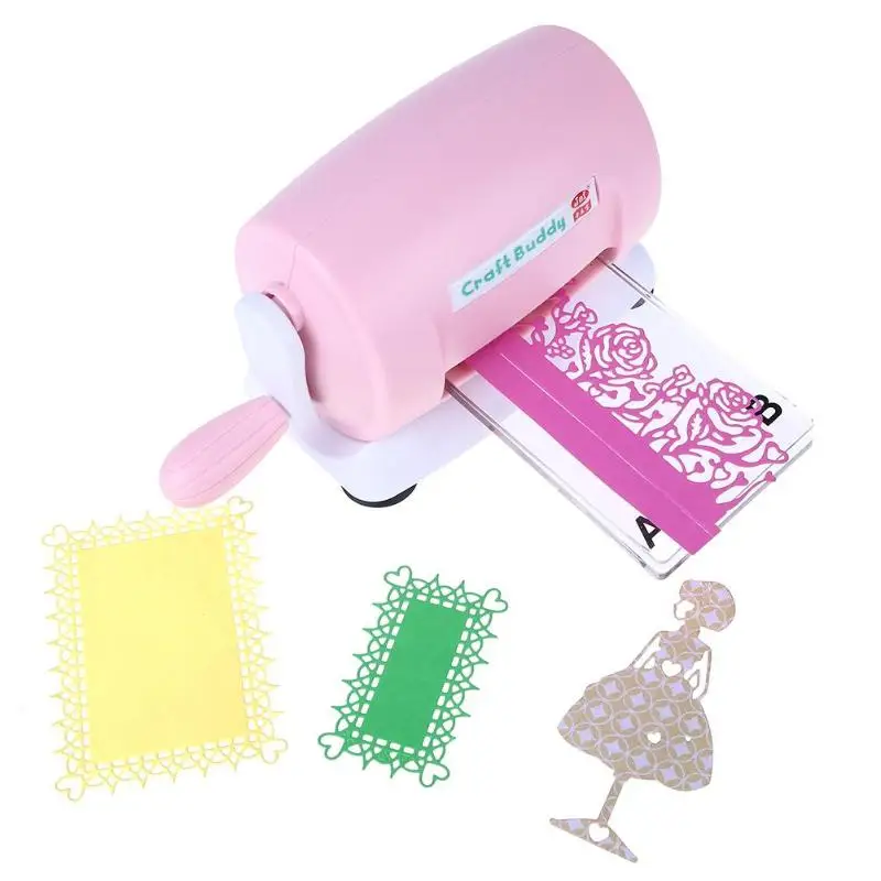 DIY штамповка машина для тиснения скрапбукинга резак для краски бумажные карты высечки машина для тиснения дома инструмент для штамповки розовый фиолетовый