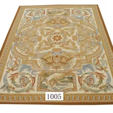 10'x14' французские Aubusson ковры, шерстяные Aubusson ручные тканые ковры