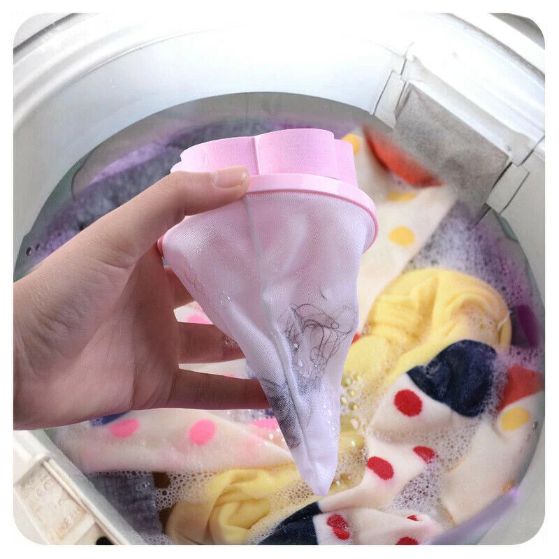

Floating Pet Fur Catcher Laundry Lint & Pet Hair Remover Cleaner - Fast Shipping