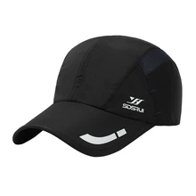 Baseball Cap Outdoor Print Quick Dry UV Protection Sun Peaked Hat Headwear Outdoor Sports Wear With Adjustable Back Closure