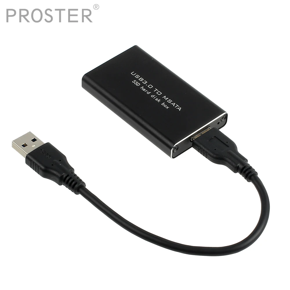 Портативный MSATA к USB 3,0 жесткий диск SSD переходник в корпусе кабель корпус алюминиевый ящик hdd 2,5 коробка SuperSpeed Micro-B