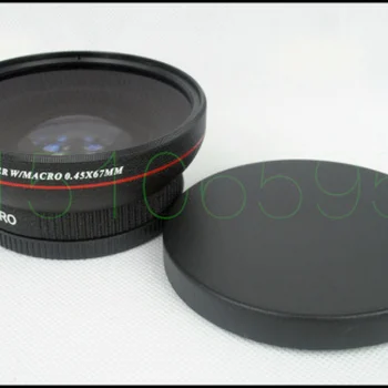 67mm 0.45x 광각 매크로 변환 렌즈 67 0.45 블랙