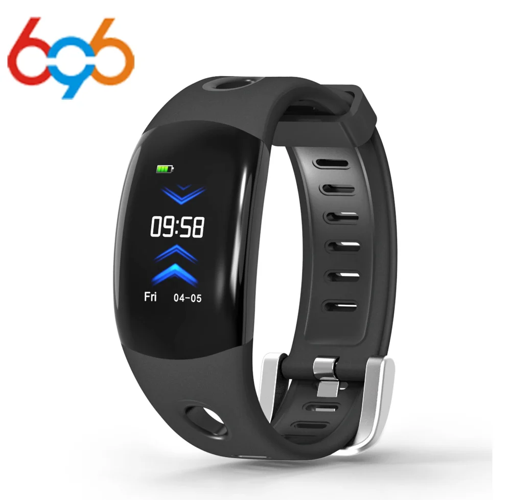 696 Smart Bracelet DM11 Men's Fitness Tracker Heart Rate Monitor Wristband IP68 Waterproof for Phones | Электроника