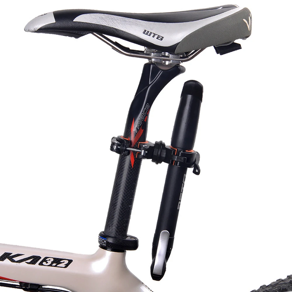 Discount WOSAWE Bicycle Flashlight Clip Universal Mountain Road Bike Handlebar Torch Holder Cycling Lamp Air Pump Bracket Accessories 5