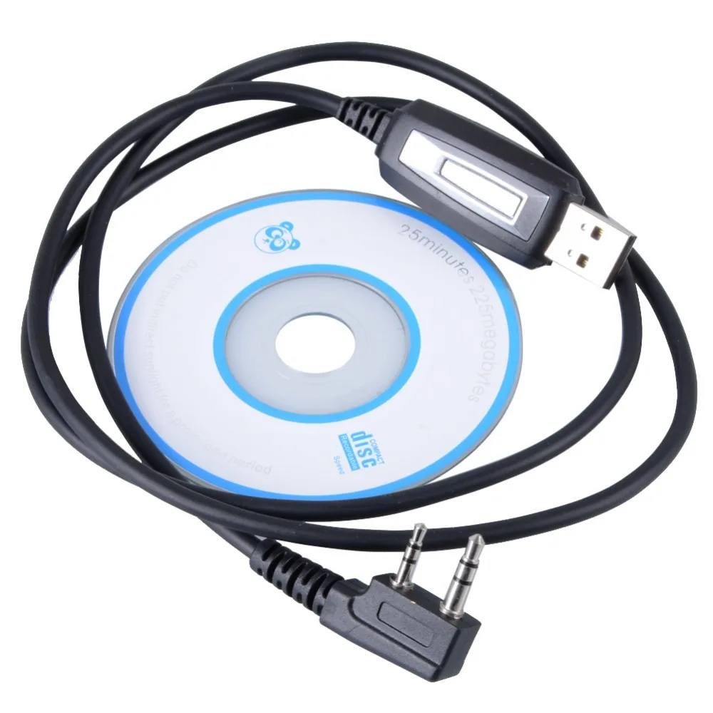

USB Programming Cable + CD FHRG For Baofeng UV-3R+ UV-5R 5RA Kenwood TK-240 250