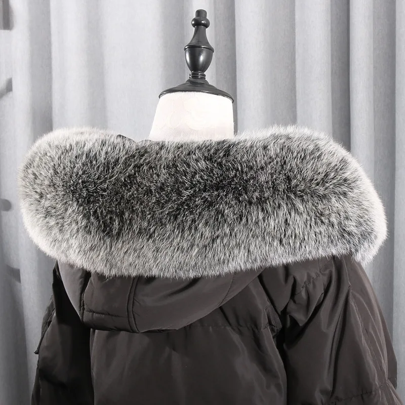 winter new fashion men and women models real fox raccoon fur collar cap collar