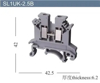 

50pcs UK-2.5B DIN Rail Universal Terminal Blocks Screw Type UK2.5B Phoenix Type High Quality