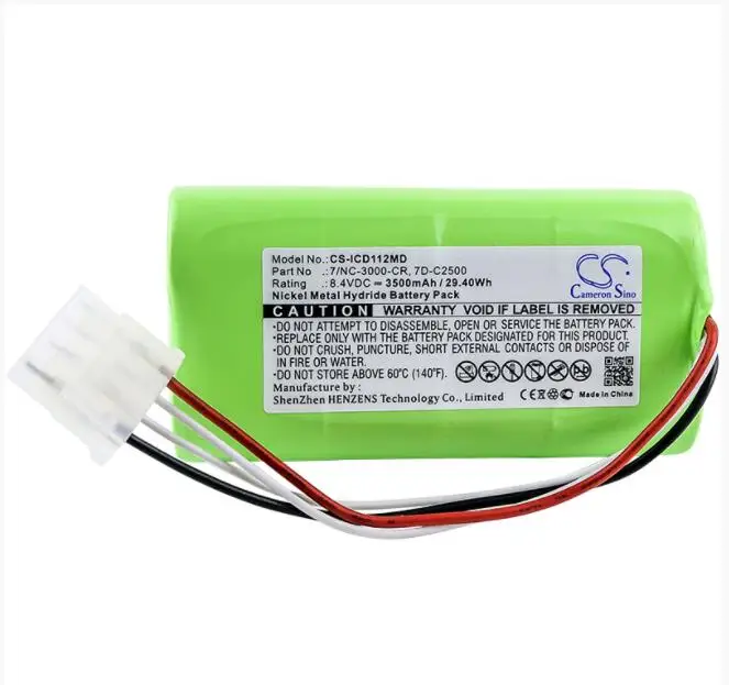 

Батарея Cameron Sino 3500mAh для бесконтактного HeartScreen 112d 7/NC-3000-CR 7D-C2500 PPC 002 медицинская батарея