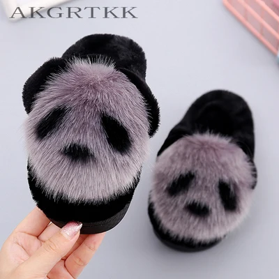 Симпатичные Детские хлопковые тапочки с мультяшным рисунком зимние Новые Теплые