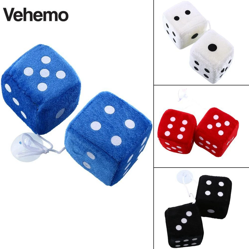 Aliexpress.com : Buy 1 Pair Fuzzy Dice Dots Rear View