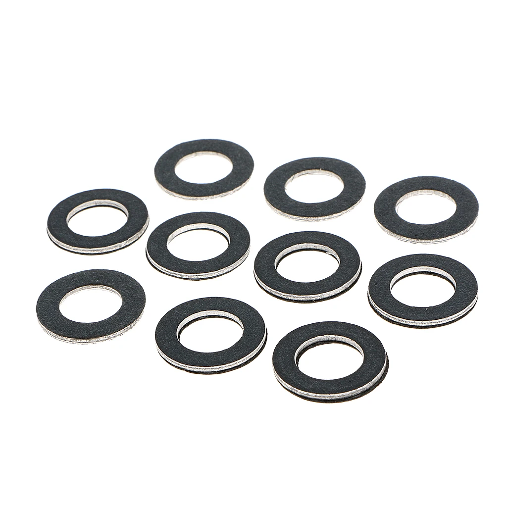 10pcs Oil Drain Plug Crush Washer Gaskets for Toyota 90430-12031 Oil Drain Plug Gasket Seals the Drain Plug