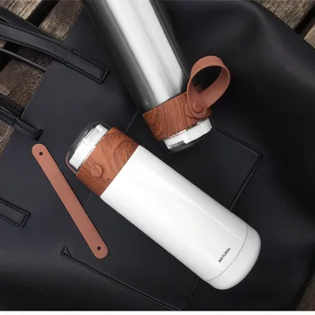 

Insulation Cup Business Style Strap Fashion Transparent Cover Hand Cup Boys and Girls Car Cup 2