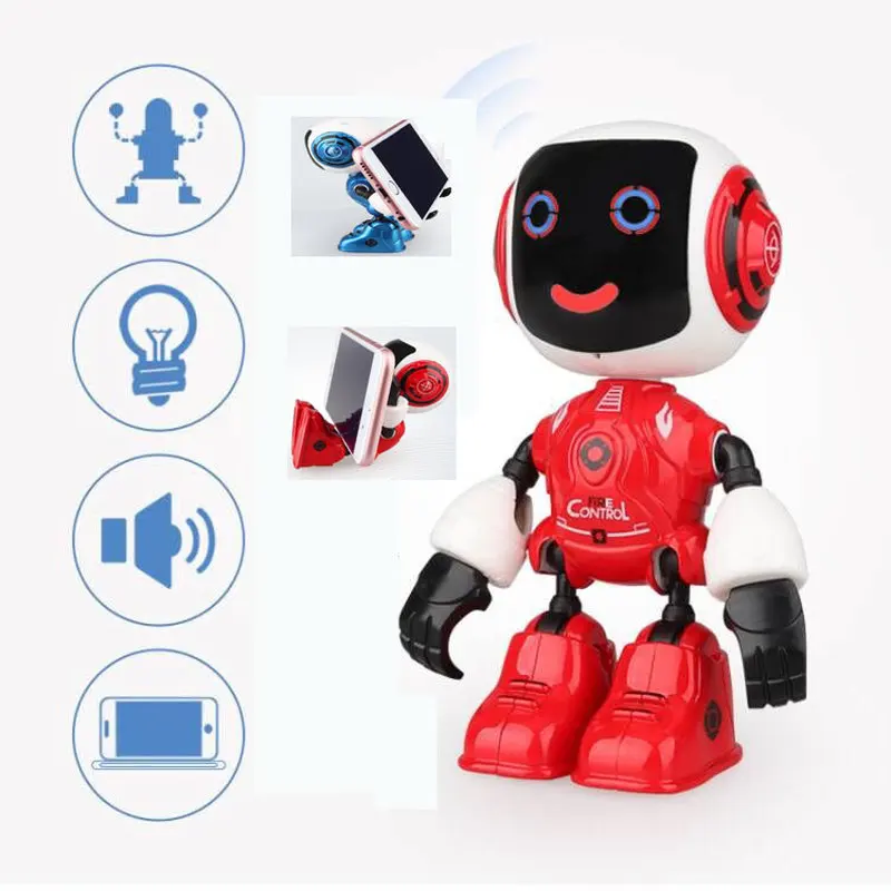 Touch Sensing LED Eyes RC Robot Smart Voice remote control Toy Phone Holder Smart remote Robots For friend Gifts Touch Sensing LED Eyes RC Robot Smart Voice remote control Toy Phone Holder Smart remote Robots For friend Gifts