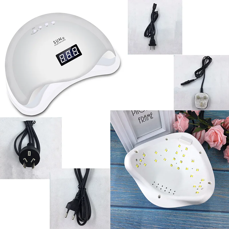 

48W 28 LEDs SUN 5 Series UV LED Lamp Nail Dryer Dual UV Lamp for Curing UV Gel Nail Polish with Sensor Smart Timer Lamp Machine