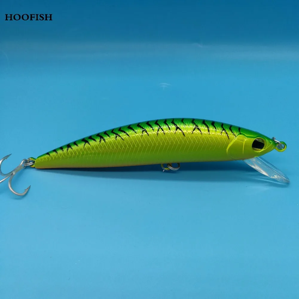 HOOFISH, 1 шт./лот, блесна, приманка для рыбалки, 42 г/120 мм, 5 цветов, искусственная наживка Тройной крюк, рыболовная приманка