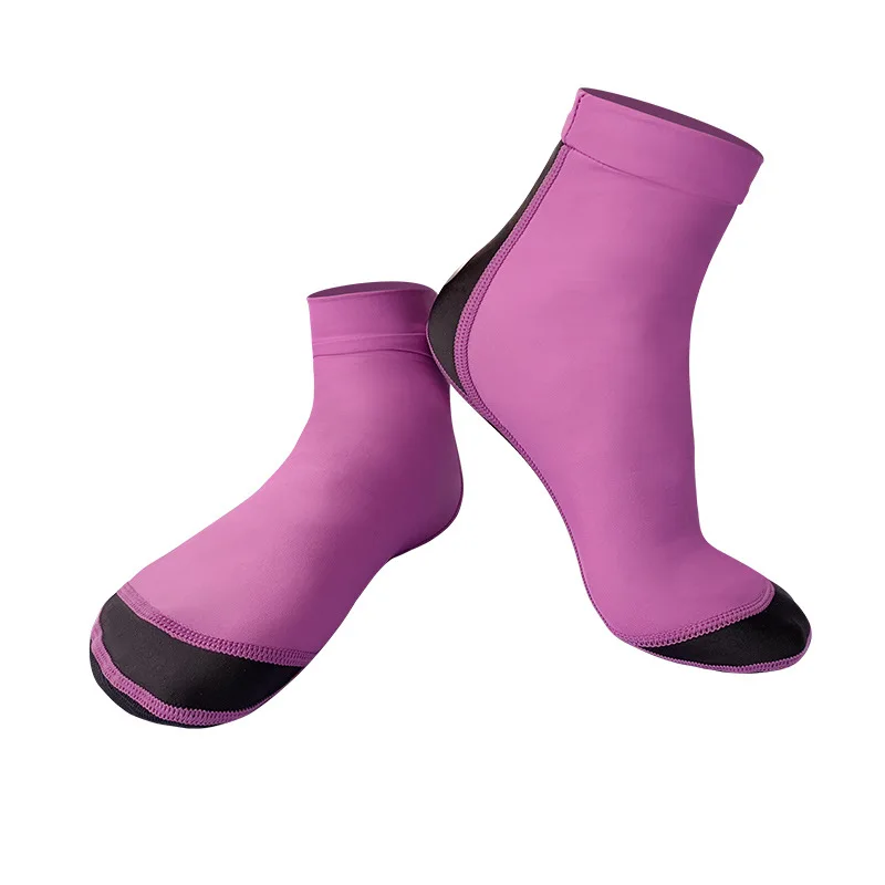 Female purple C426, новинка, носки для дайвинга, 1,5 мм, мужские и женские носки для подводного плавания, лайкра, противоскользящие, устойчивые к царапинам, пляжные носки, носки для плавания - Цвет: Female purple