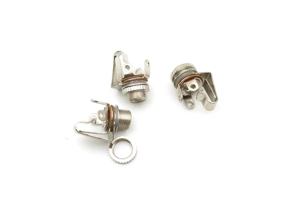 

50PCS 3.5mm Mono Jack Chassis/Panel Socket With Switch Audio adapter