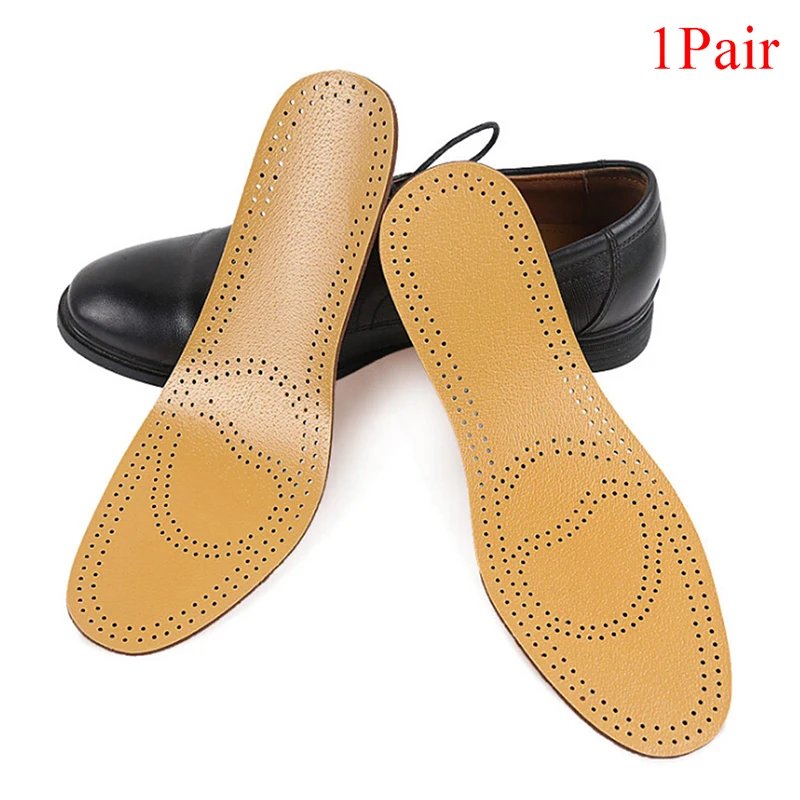 

1 Pair Shoes Insole Pads Ultra Thin Breathable Deodorant PU Leather Insoles Instantly Absorb Sweat Replacement Inner Soles