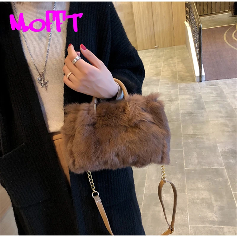 

MOFFT Women Felt Bags Fashion Evening Adjustable Strap Metal Fur Shoulder Clutch Bags 5colors Ladies Quality Beautiful Lady Bag