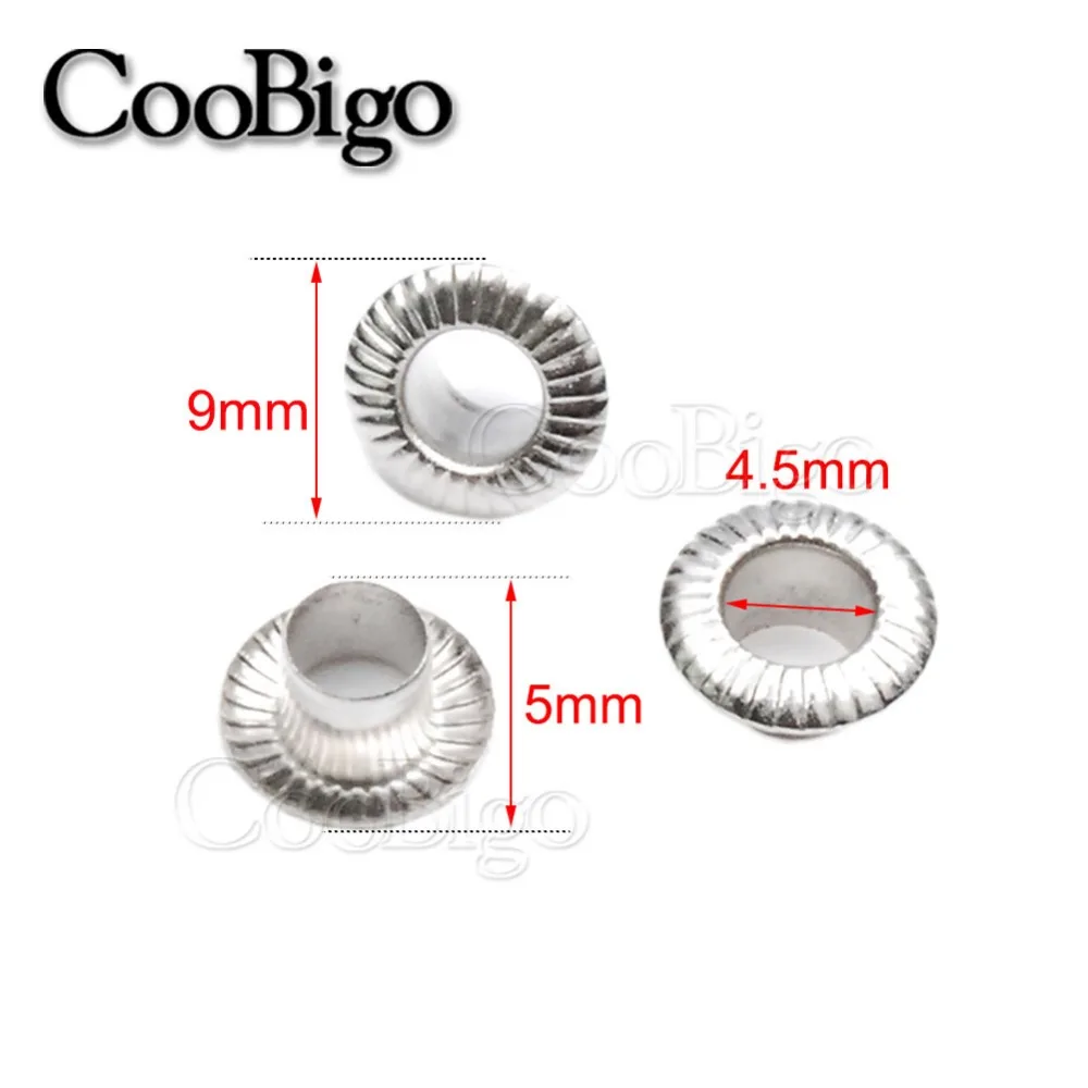 Metal Eyelet Striped Eyelets For Scrapbook Bag Belt Cap Clothes Shoes Boots Tags Leathercraft DIY Craft Sewing Accessory 100pcs eyelet grommet ring eyelet grommet ring kit grommet eyelet kit