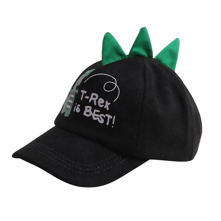 Осенняя шапка для мальчиков и девочек, детская бейсбольная кепка с рисунком динозавра, теннисная Повседневная солнцезащитная Кепка s
