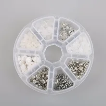 Горячие DIY серьги-гвоздики Блок пробки смешанные ювелирных изделий наборы для установки коробки для женщин 380/400 шт уши пост гайки пробка
