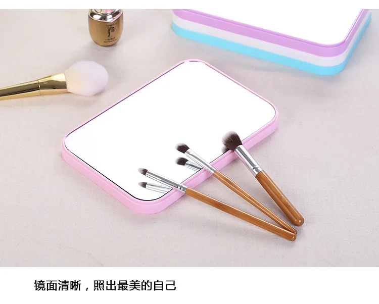 Simple rectangular table dressing mirror high list table dressing mirror portable folding princess dressing mirror