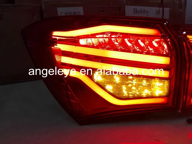 2014-2015 год для Toyota Corolla задние фонари светодиодные Фонарь красные, черные цвет yz