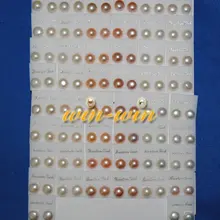 9-10 мм супер большой размер модные пресноводных Стад Серьги с жемчугом Ювелирные изделия Уникальный/Ницца/charmful серьги 100 пар/лот